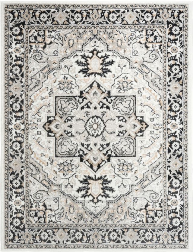 Nourison Home™ Dekor Charcoal/Ivory 5'x7' Area Rug-0