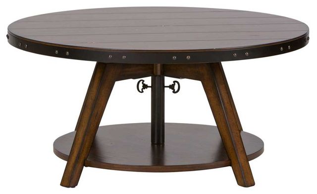 Liberty Furniture Aspen Skies Russet Brown Cocktail Table-3