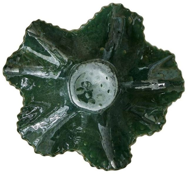 Uttermost® Verdant Bloom Emerald Ceramic Indoor-Outdoor Bowl-4