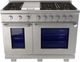 VEZENI Randolph 48" Stainless Steel Pro Style Gas Range-0