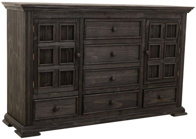 International Furniture Direct Terra Dark Black Dresser-0