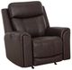 Franklin™ Argent Duvall Coffee Fabric Power Rocker Recliner-0