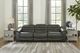 Signature Design by Ashley® Center Line 3-Piece Dark Gray Small Spaced Power Reclining Sectional-1
