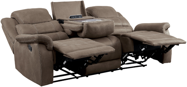 Homelegance Shola Manual Double Reclining Sofa-2