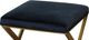 Harp & Finial® Ellis Black/Brushed Gold Ottoman-1
