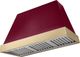 AGA Euclid 48" Cranberry Wall Mounted Range Hood  with Brushed Brass Trim-0