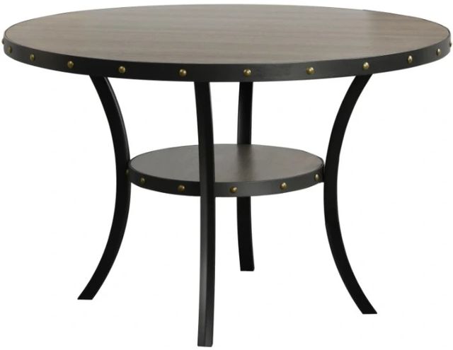 New Classic® Home Furnishings Crispin Gray Round Dining Table-0