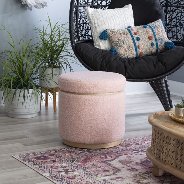 Linon Blanche Blush Storage Ottoman-4