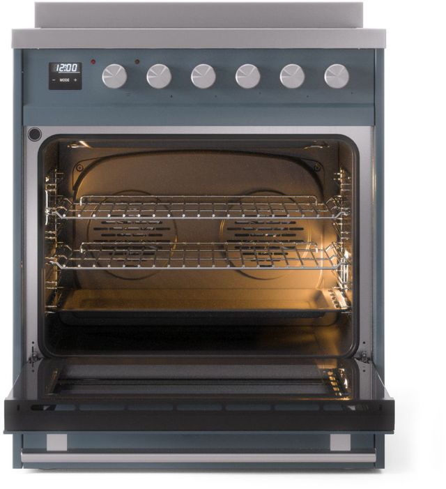 Ilve® Professional Plus II 30" Blue Grey Pro Style Induction Range-2