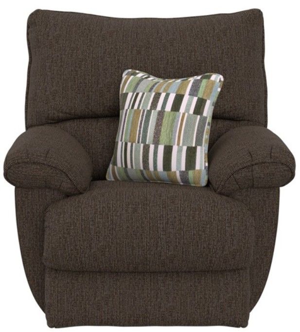 American Wholesale Furniture Lenny Chocolate Manual Recliner-0