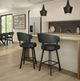 Amisco Customizable Grissom Swivel Bar Stool-1