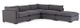 Magnolia Home by Joanna Gaines Monroe 4-Piece Bennett Charcoal Sectional Set-0