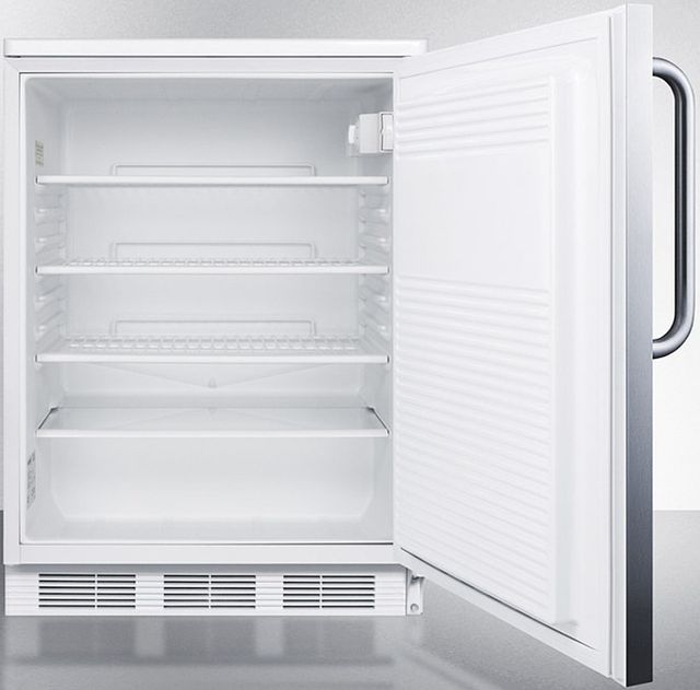 Accucold® by Summit® 5.5 Cu. Ft. Stainless Steel Under the Counter Refrigerator-2