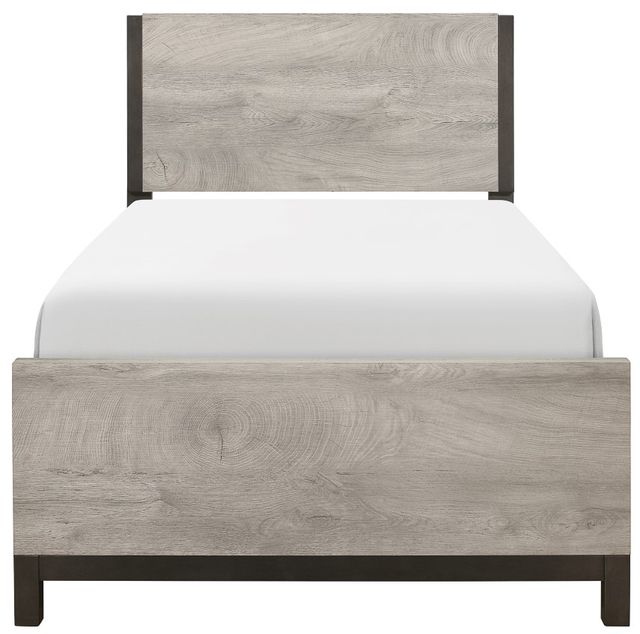 Homelegance® Zephyr Gray Twin Panel Bed-2