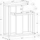 Monarch Specialties Inc. 32"L Dark Taupe Hall Console Table -3