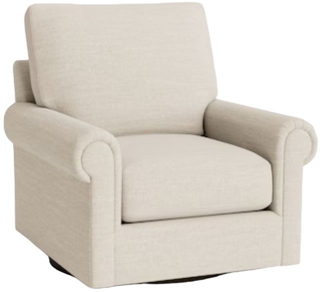 Bassett® Furniture Customizable Benchmade Premier Panel Arm Swivel Chair-0