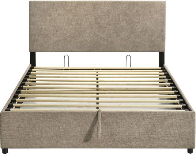 Coaster® Reeves Tan Queen Hydraulic Storage Panel Bed-3