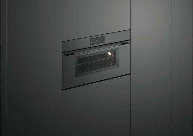 Fisher & Paykel Series 9 Minimal 30" Grey Glass Compact Combination Steam Oven-4