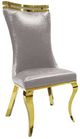Furniture of America® Palazzo 2-Piece Gold/Silver Side Chair Set-0