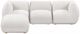 TOV Furniture Arezza 4-Piece Stone White Modular Sectional-3