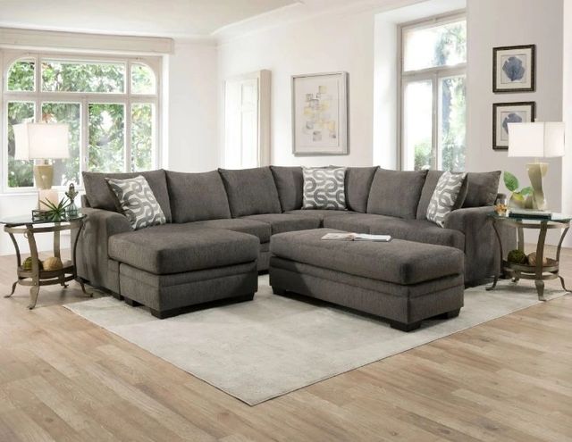 Behold™ Home Bailey 2-Piece Charcoal U-Shaped Sectional-1