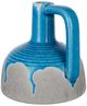 A & B Home Blue/Gray Ceramic Flower Vase with Handle Design-2