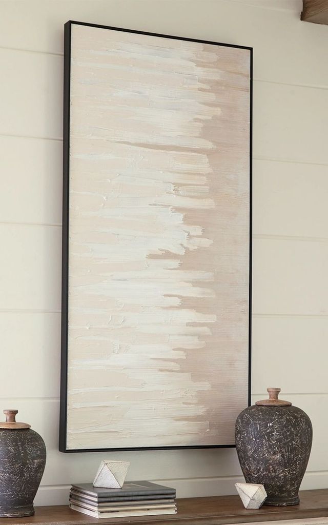 Signature Design by Ashley® Jennaya Tan/White Wall Art-4