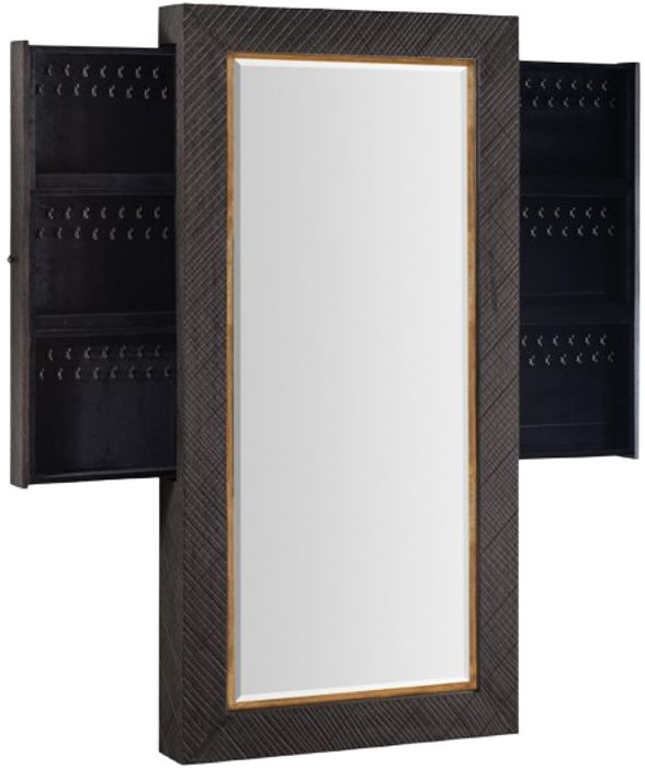 Hooker® Furniture Big Sky Furrowed Bark Floor Mirror-4