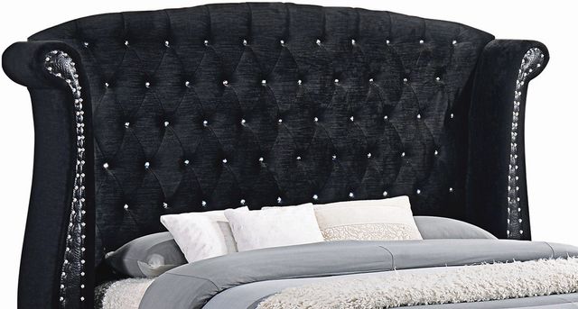 Coaster® Barzini Black Eastern King Headboard Wings-0