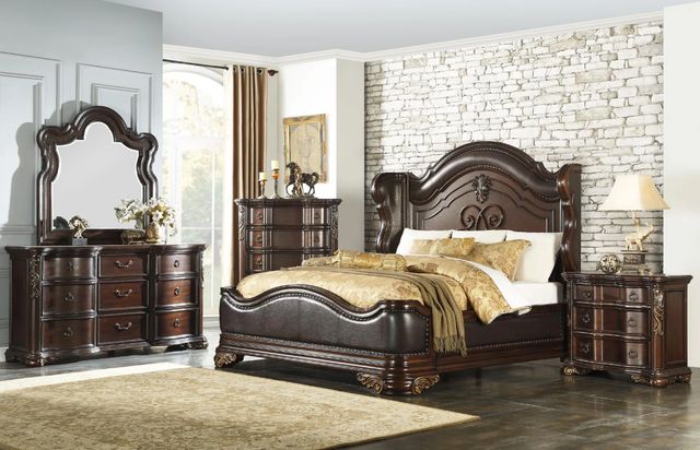 Homelegance® Royal Highlands Dark Cherry Nightstand-1