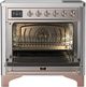Ilve® Majestic III 36" Stainless Steel Pro Style Induction Range with Triple Glass Door and Copper Trim-1