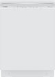 Bosch® 300 Series 24" White Front Control Built-In Dishwasher-0