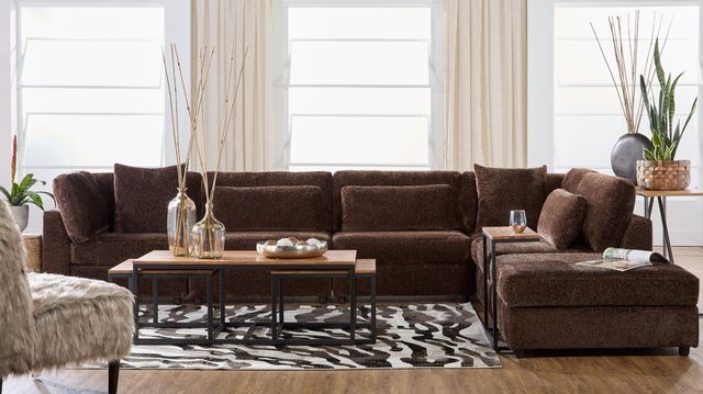 Hughes Furniture® 19100 6-Piece Gabby Bon Bon L-Shape Sectional-0
