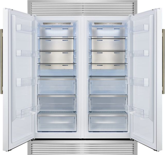 FORNO® Maderno Espresso 60" 27.2 Cu. Ft. White Convertible Built-In Side-by-Side Refrigerator/Freezer-1