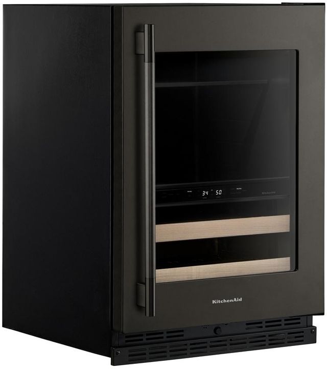 KitchenAid® 24" 4.8 Cu. Ft. Black Ore Undercounter Beverage Centre-2