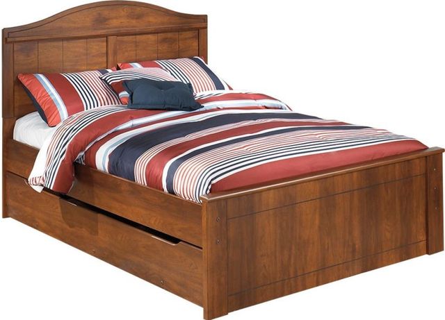 Signature Design by Ashley® Barchan 6-Piece Medium Brown Full Youth Panel Bed Set-1