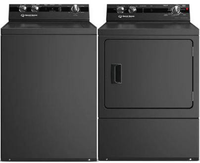 Speed Queen TC5 3.2 Cu. Ft. Matte Black Top Load Washer and Dryer 