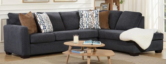 American Wholesale Furniture Finley 2-Piece Charcoal L-Shape Sectional-1