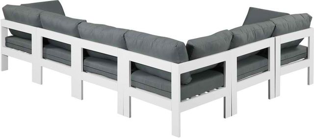 Meridian Furniture Nizuc 6-Piece Grey Outdoor Patio Modular Sectional Set-2