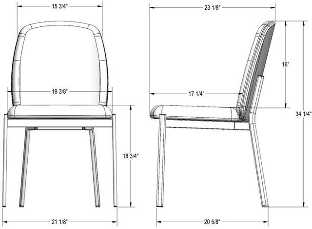 Amisco Customizable Kally Dining Side Chair-2