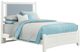 Vaughan-Bassett Bonanza Blue/White Queen Upholstered Panel Bed-0