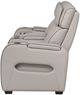 Signature Design by Ashley® Boyington Gray Power Reclining Loveseat with Console-2