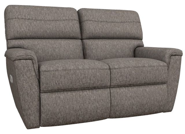 La-Z-Boy® Ava Onyx Power Reclining Loveseat with Headrest-0