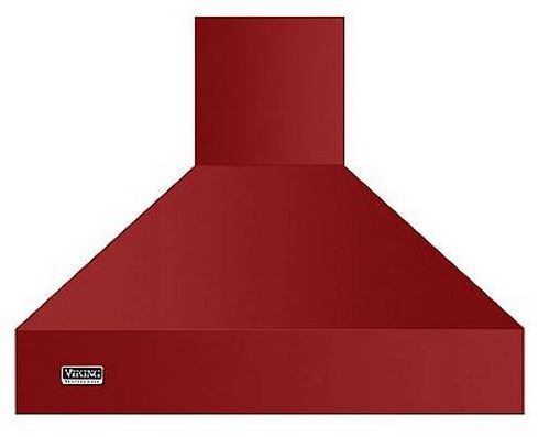 Viking® Professional Series 48" Chimney Wall Hood-Apple Red-0