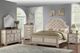 New Classic® Home Furnishings Anastasia Antique White Eastern King Panel Bed-1