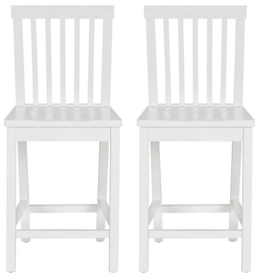 Linon Tory 2-Piece White Counter Stool Set-3