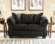 Signature Design by Ashley® Darcy Black Loveseat-1
