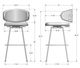 Amisco Customizable Wyatt Swivel Bar Stool-2