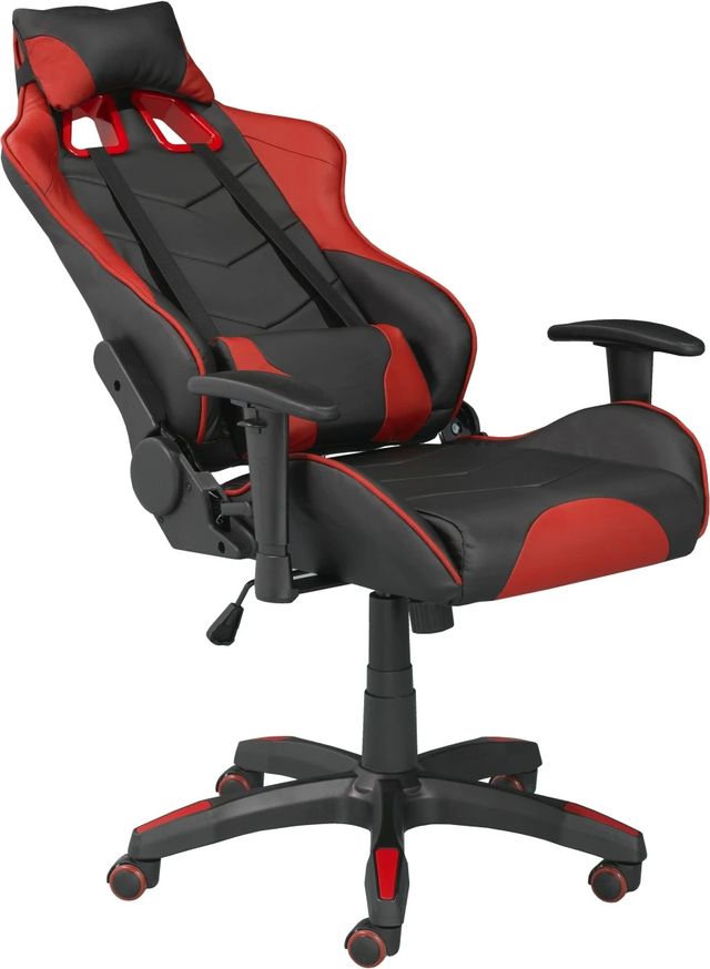 Brassex Inc. Black/Red Gaming Chair-2