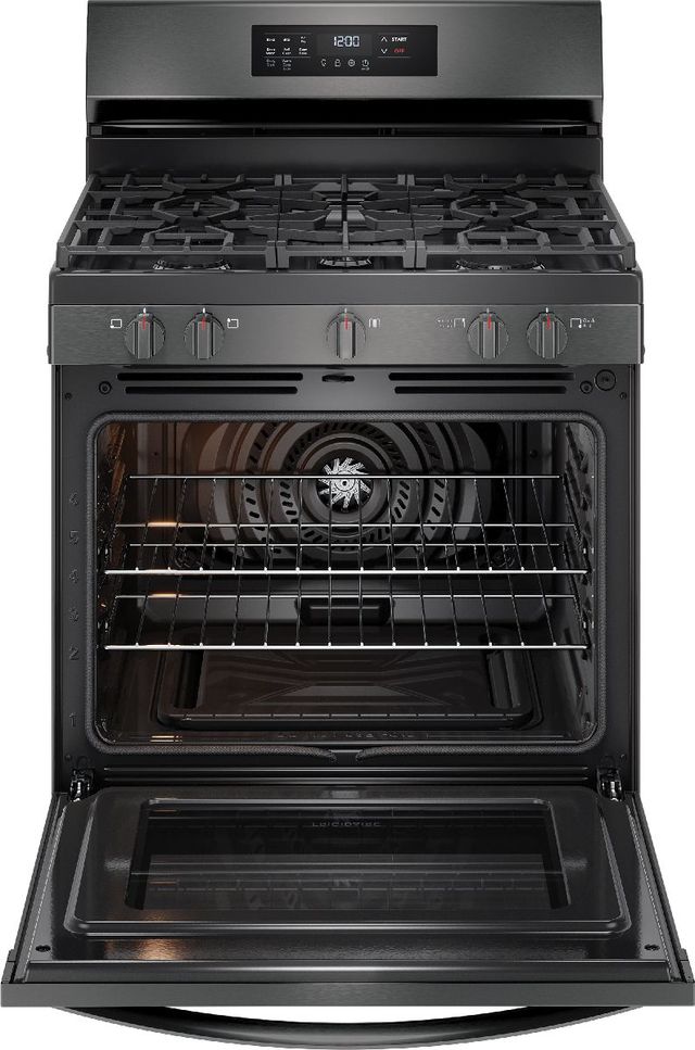 Frigidaire® 30" Black Stainless Steel Freestanding Gas Range-2